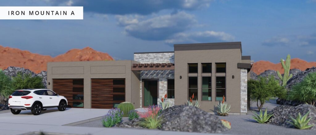 Digital rendering of the Iron Mountain A private home at Snow Canyon.